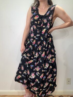 Vintage Floral Babydoll Dress